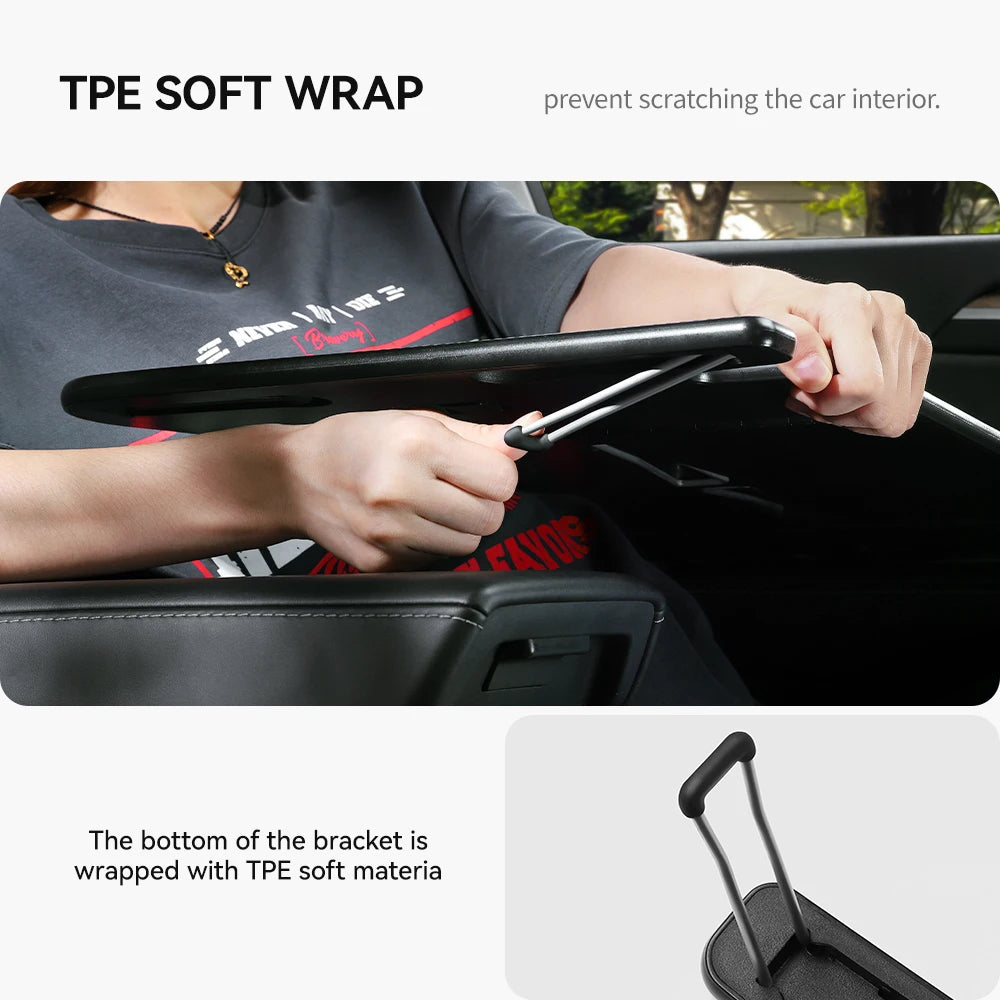 YZ Table Desk For Tesla Model 3 2024 Car Steering Wheel Laptop Tray Food Desk Portable Office Table for Tesla Model3 2022 ModelY