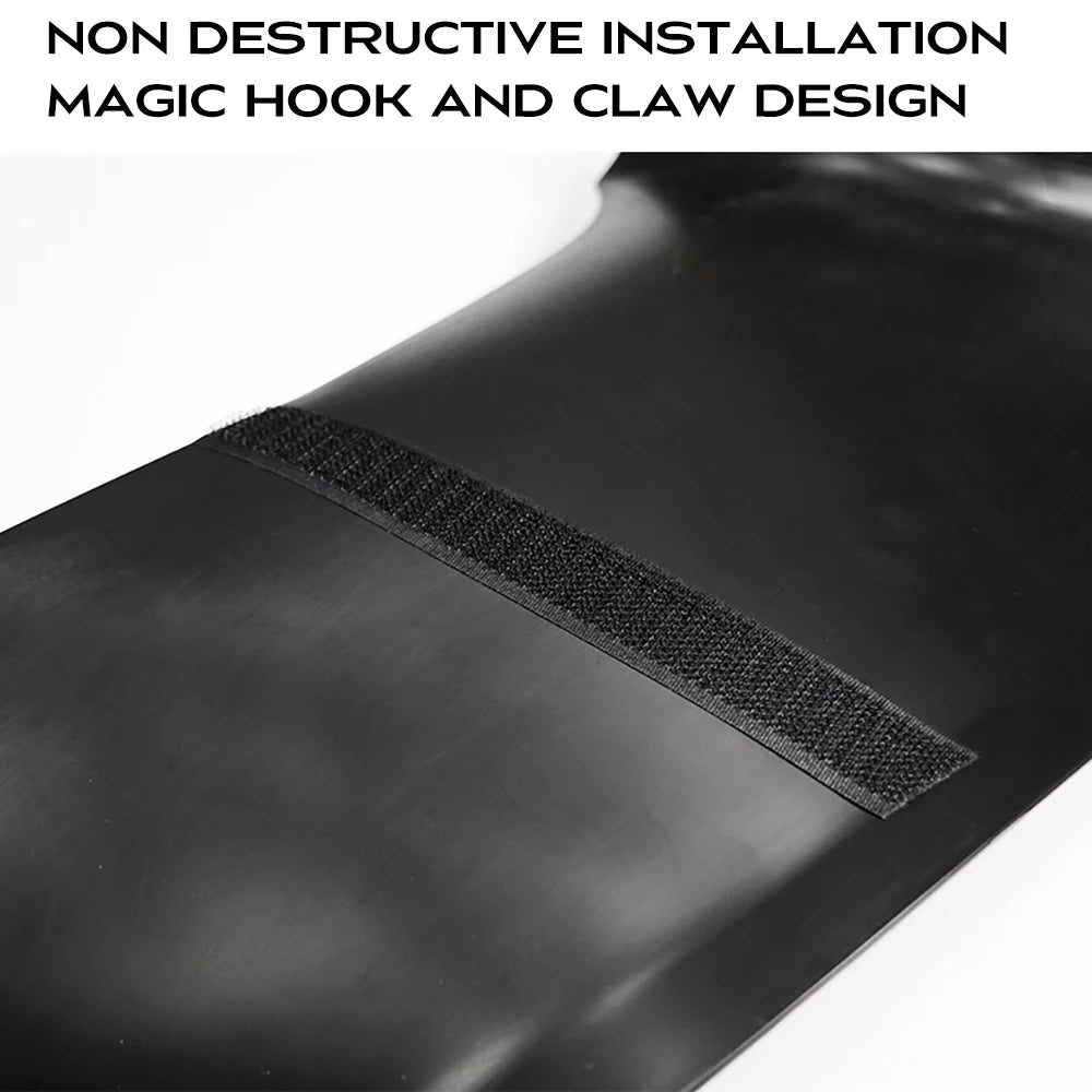 2pcs Rear Door Sill Guards For Tesla Model Y 2020 20212022 2023 2024 ABS Inner Protector Plate Cover Trim Welcome Pedal Kick Pad