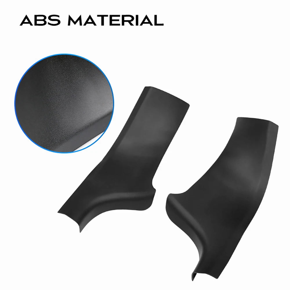 2pcs Rear Door Sill Guards For Tesla Model Y 2020 20212022 2023 2024 ABS Inner Protector Plate Cover Trim Welcome Pedal Kick Pad