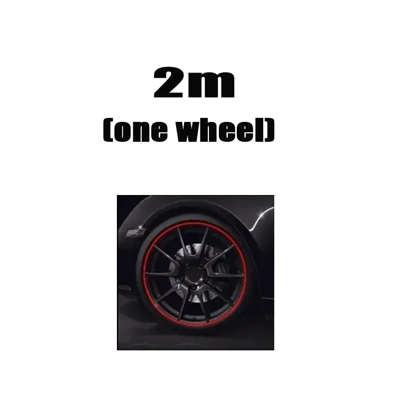 Good NEW 8M/ Roll Rimblades Car Vehicle Color Wheel Rims Protectors Decor Strip Tire Guard Line Rubber Moulding Trim Wheel Amagi